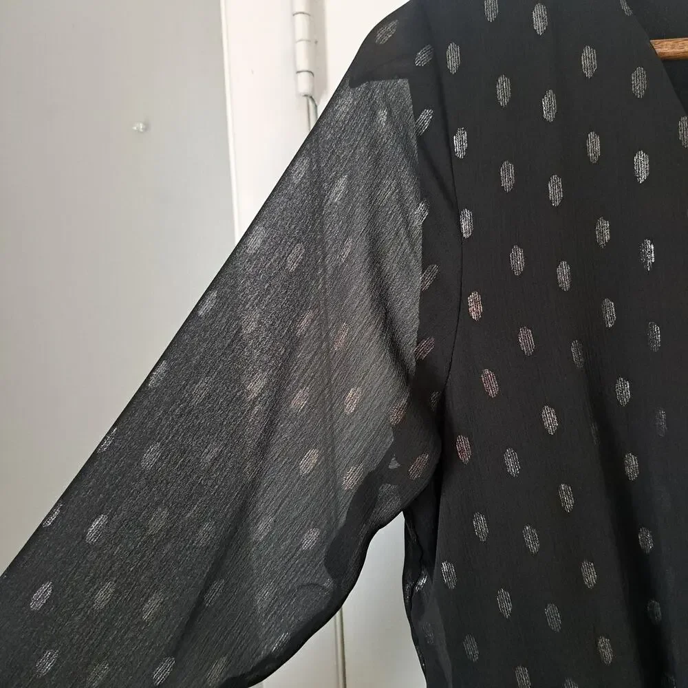 As U Wish Black and Sliver Knee Length Party Dress Women's Large - Picture 4 of 8